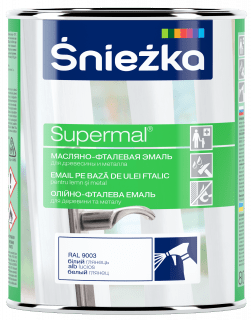 Купити Суперемаль Sniezka PL олійно-фталева попеляста 0,8 л фото та ціна