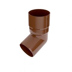 Купити Коліно водостічної труби BRYZA коричневий 90 мм фото та ціна