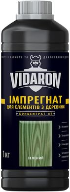 Купити Конструкційний імпрегнат VIDARON зелений концентрат 1:9 1 кг фото та ціна