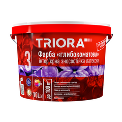 Купити Фарба інтер'єрна TRIORA матова стійка до миття 3 л фото та ціна