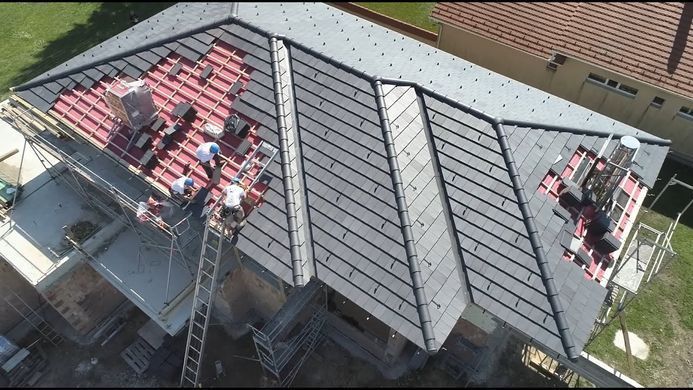 Купити Черепиця керамічна TONDACH PLANOTON9 рядова титан ангоба фото та ціна