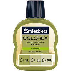 Купити Барвник Colorex Sniezka №72 оливковий 100 мл фото та ціна