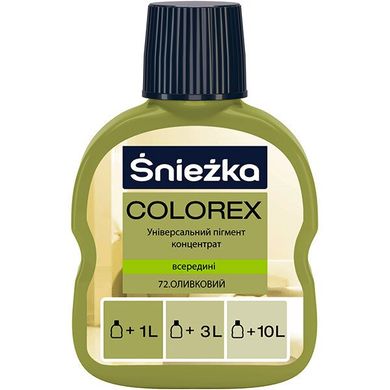 Барвник Colorex Sniezka №72 оливковий 100 мл
