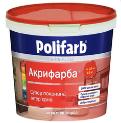 Купити Фарба інтер'єрна Polifarb Акрифарба 4,2 кг фото та ціна