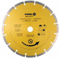 Купити Алмазний диск VOREL Segment бетон камінь 230 мм фото та ціна