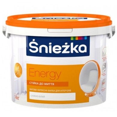 Купити Фарба інтер'єрна Sniezka Energy 14 кг; шт фото та ціна