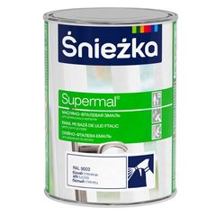 Купити Суперемаль Sniezka PL олійно-фталева біла 0,8 л фото та ціна