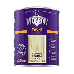 Купити Лак яхтовий VIDARON безбарвний глянцевий 0,75 л фото та ціна