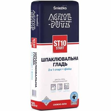 Купити Шпаклівка гіпсова Sniezka Acryl-Putz старт 2 в 1 2,5 кг фото та ціна
