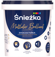 Фарба інтер'єрна Sniezka MattLatex Brilliant 1,37 кг/1 л