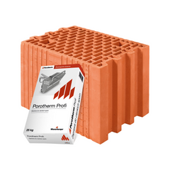 Купити Керамічний блок Porotherm 25 Profi 250x373x249 мм + клей фото та ціна