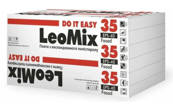 Купити Пінопласт LeoMix Fasad EPS-40 1000х500х50 мм фото та ціна