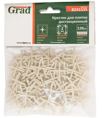 Хрестики для плитки GRAD 2,0 мм (120 шт)