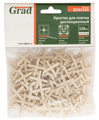 Хрестики для плитки GRAD 2,5 мм (120 шт)