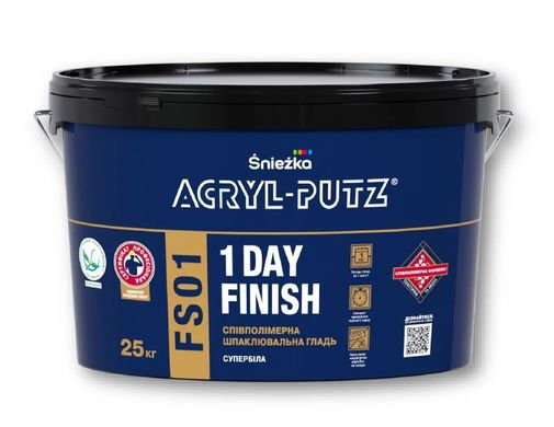 Купити Шпаклівка Sniezka Acryl-Putz FSO1 1 DAY FINISH 25кг фото та ціна