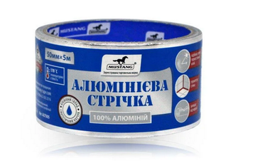 Купити Стрічка алюмінієва Mustang STANDART 50 мм х 5 м фото та ціна