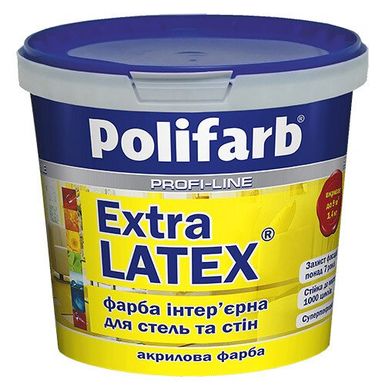 Купити Фарба інтер'єрна Polifarb ExtraLatex 14 кг фото та ціна