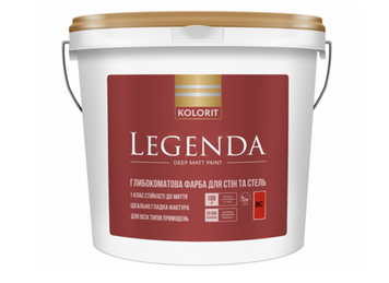 Купити Фарба інтер&rsquo;єрна Kolorit Legenda база А 9 л фото та ціна