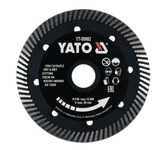 Купити Алмазний диск YATO TURBO GRES 125 мм фото та ціна