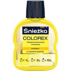 Купити Барвник Colorex Sniezka №12 жовтий сонячний 100 мл фото та ціна