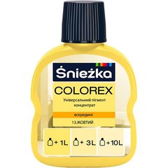 Купити Барвник Colorex Sniezka №13 жовтий 100 мл фото та ціна