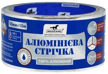 Купити Стрічка алюмінієва Mustang STANDART 50 мм х 10 м фото та ціна