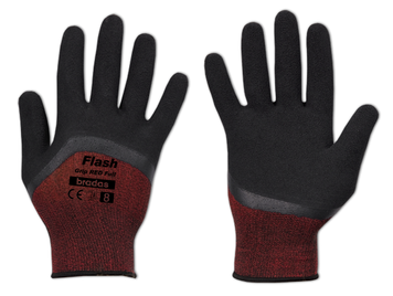 Купити Рукавиці захисні BRADAS FLASH GRIP RED FULL латекс розмір 10 фото та ціна