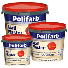 Купити Штукатурка декоративна Polifarb Akril-Plaster барашек 1,5 мм 25 кг фото та ціна