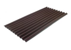 Купити Покрівельний хвилястий лист Ондулін коричневий 2000х950х3,0 мм фото та ціна