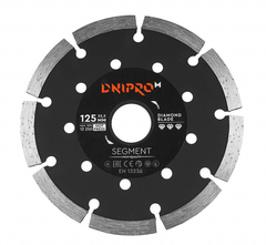 Купити Алмазний диск Дніпро-М Segment бетон камінь 125 мм фото та ціна