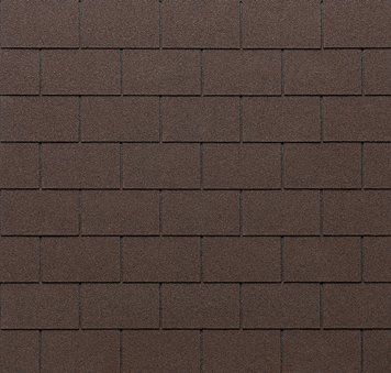 Купити Бітумна черепиця ECO ROOF Rectangular 32 коричневий мікс 2,32м2 фото та ціна