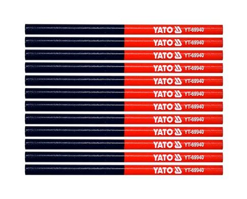 Купити Олівець столярний двоколірний YATO 175 мм фото та ціна