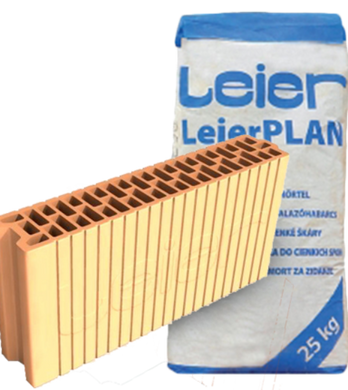 Купити Керамічний блок шліфований Leier LeierPLAN 11,5 115х500х238 мм + суміш фото та ціна
