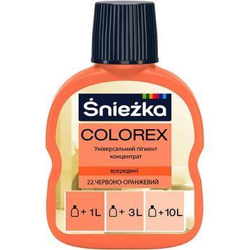 Купити Барвник Colorex Sniezka №22 червоно-помаранчевий 100 мл фото та ціна