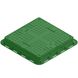 Люк пластиковий зелений VODALAND квадратний 1,5 т d580х580 мм