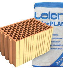 Керамічний блок шліфований Leier LeierPLAN 25 250х375х238 мм + суміш