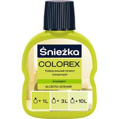 Купити Барвник Colorex Sniezka №40 світлозелений 100 мл фото та ціна