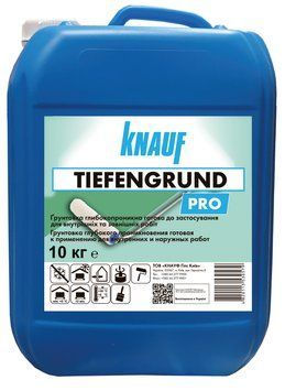 Купити Грунтовка глибокопроникна Tiefengrund 10 кг KNAUF фото та ціна