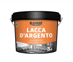 Захисний лак з ефектом срібла Lacca D'Argento Element Decor 1 л