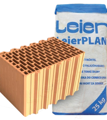 Купити Керамічний блок шліфований Leier LeierPLAN 38 380х250х238 мм + суміш фото та ціна