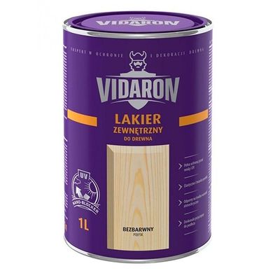 Купити Лак зовнішній VIDARON безбарвний глянцевий 3 л фото та ціна
