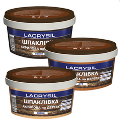 Купити Шпаклівка Lacrysil акрилова по дереву сосна 0,35 кг фото та ціна