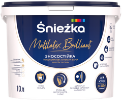 Фарба інтер'єрна Sniezka MattLatex Brilliant 13,7 кг/10 л