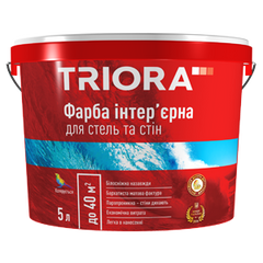 Купити Фарба інтер'єрна TRIORA 10л для стін та стель фото та ціна