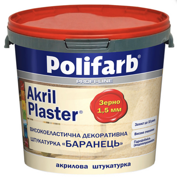 Купити Фарба грунтувальна Polifarb Akril-Plaster 10 л фото та ціна