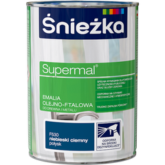 Купити Суперемаль Sniezka PL олійно-фталева темно-синя 0,8 л фото та ціна