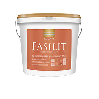Купити Фарба фасадна Kolorit Fasilit база LА 4,5 л фото та ціна