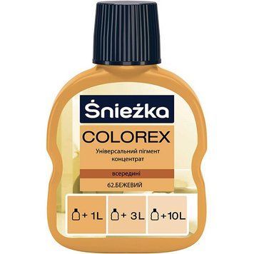 Купити Барвник Colorex Sniezka №62 бежевий 100 мл фото та ціна